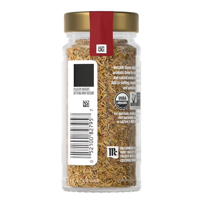 McCormick Gourmet Organic Thyme - 0.65 oz - 36 Pack