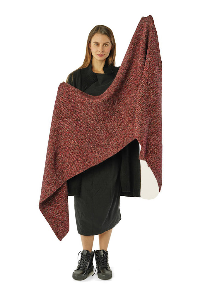 MÉLANGE KNITTED SCARF *BRONZE MELANGE* (Shown in LAVA MELANGE)