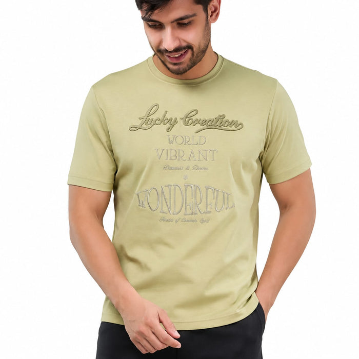 MENOLOGY Men's Round Neck Half Sleeve Graphic T-Shirt | HOLISTIC Collection | Imported Canvas Fabric | Regular Fit - ANS Billion