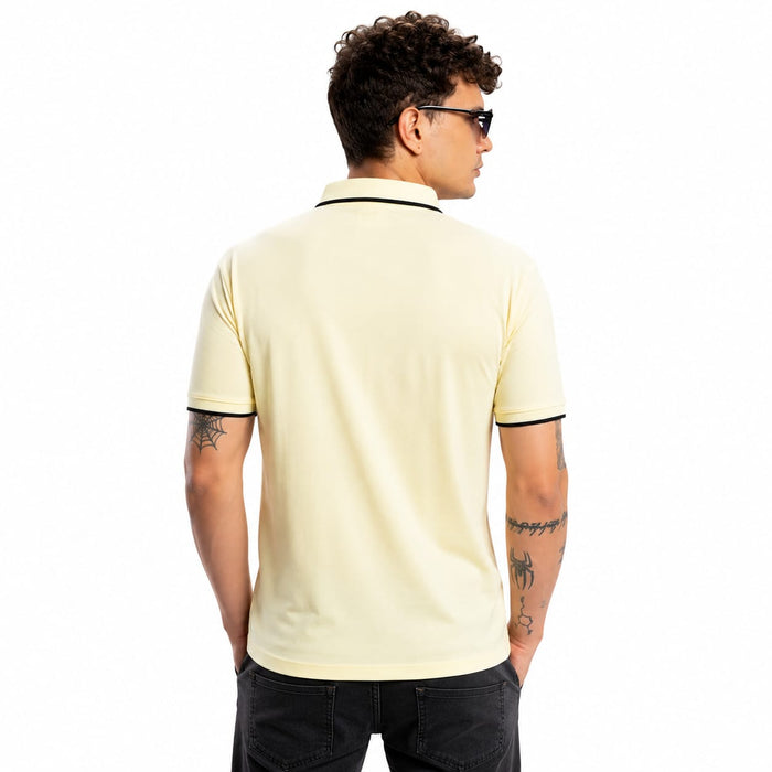 Men's Fancy Print Polo T-Shirt | Imported Tencel Lycra Fabric | Half Sleeve Collar T-Shirt | Soft Stretch Casual Wear - ANS Billion