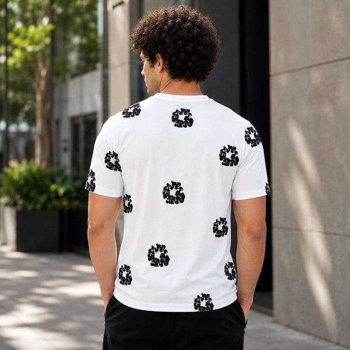 Men's Round Neck Printed T-Shirt | Premium Tencil Lycra | Casual Streetwear