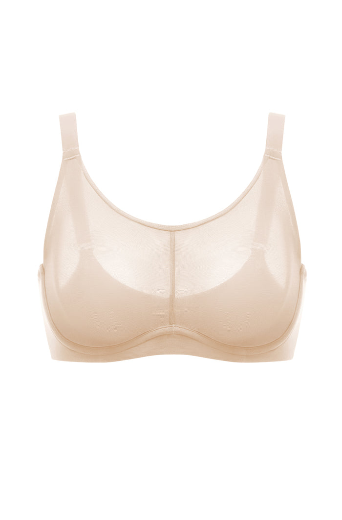 Mesh Monowire Full Coverage Bra