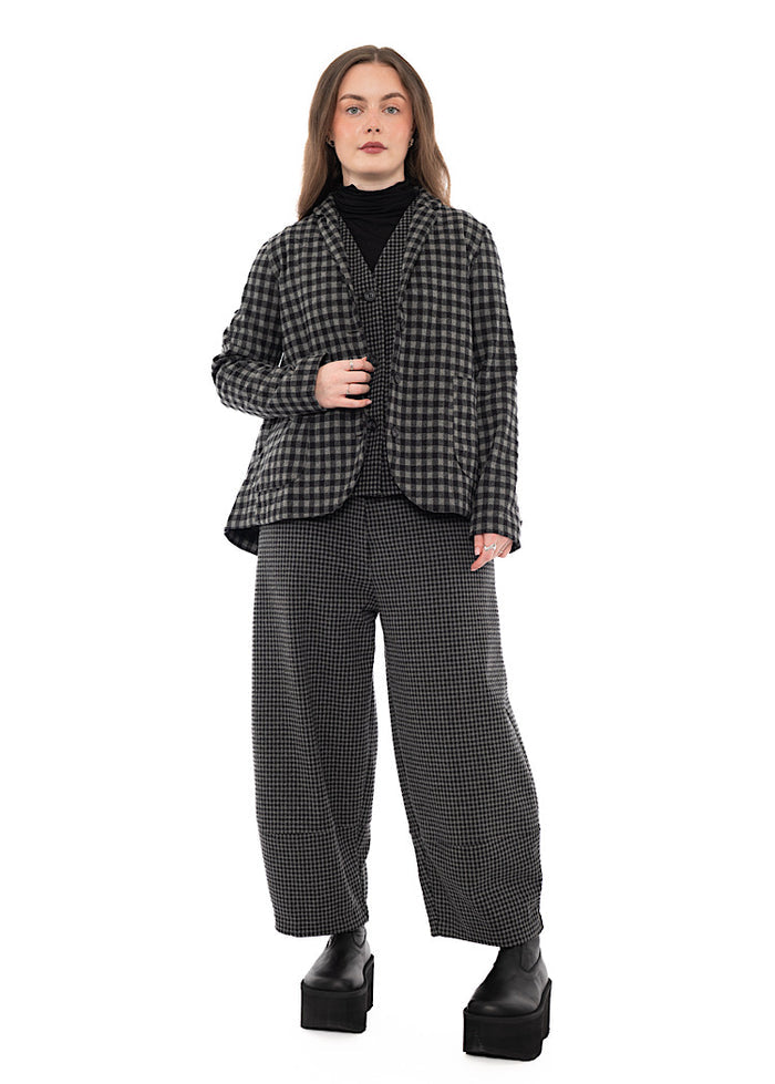 MICRO-CHECK GENNY WAISTCOAT