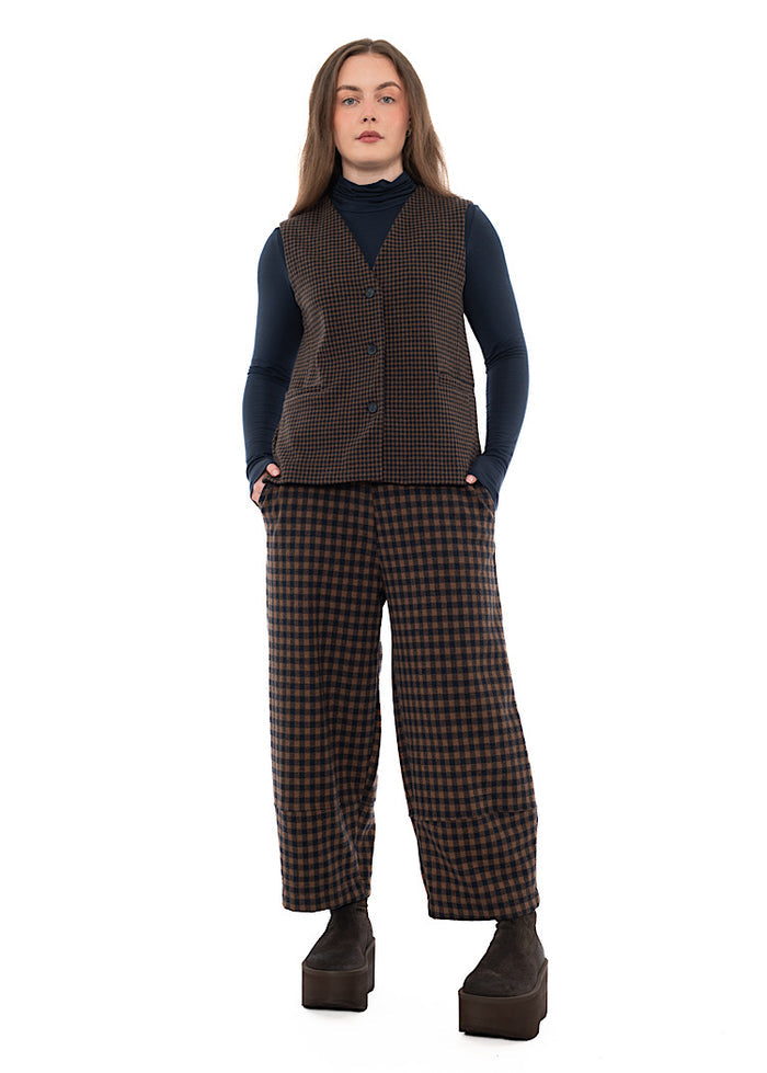 MICRO-CHECK GENNY WAISTCOAT