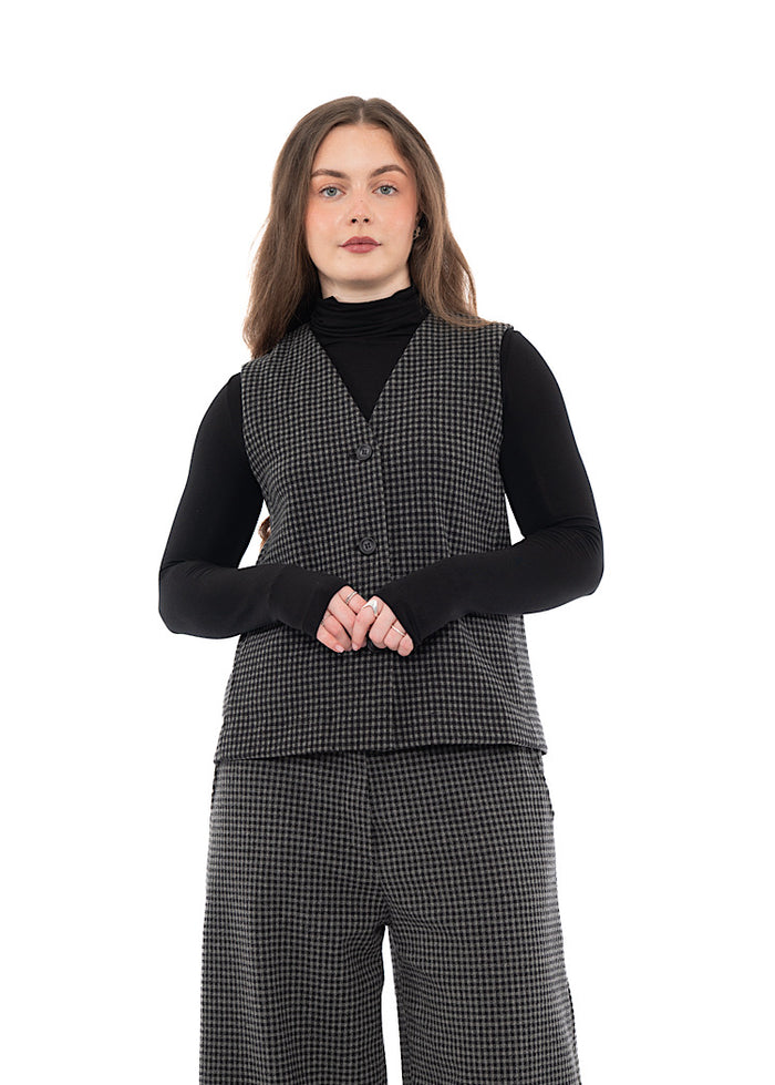 MICRO-CHECK GENNY WAISTCOAT