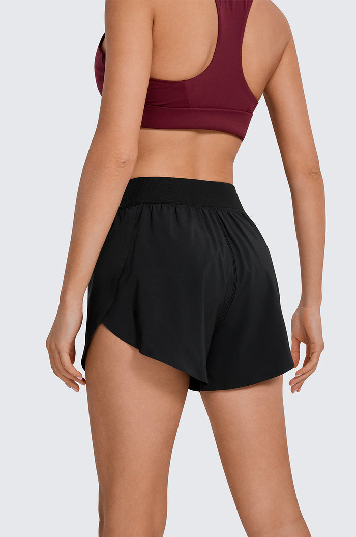Mid Waisted Dolphin Shorts 4"