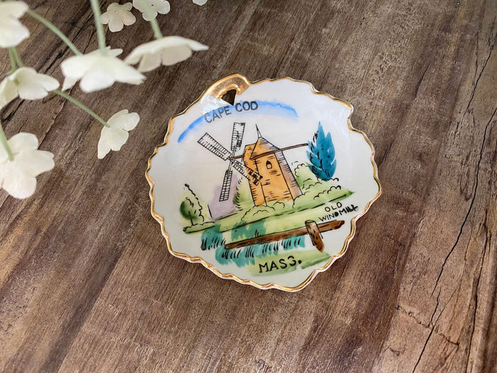 Midcentury Cape Cod Massachusetts Souvenir Dish at Duckwells