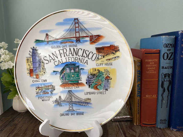Midcentury San Francisco Souvenir Wall Plate at Duckwells