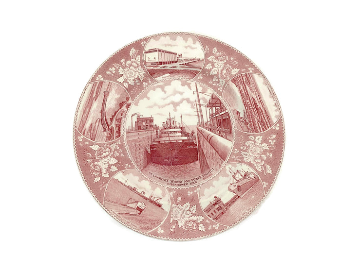 Midcentury St. Lawrence Seaway and Power Project Souvenir Plate
