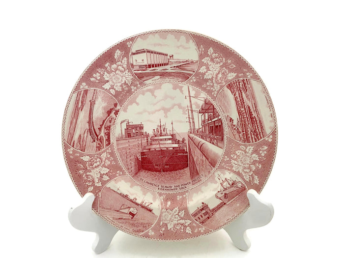 Midcentury St. Lawrence Seaway and Power Project Souvenir Plate