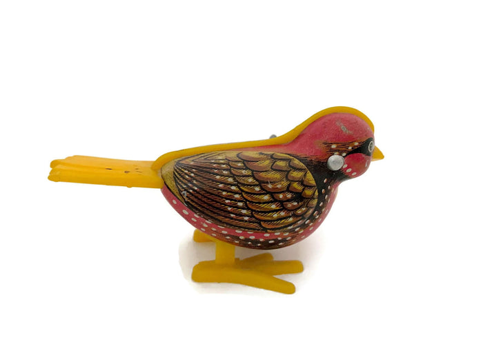 Midcentury Wind Up Toy Bird by Mikuni Made in Japan at Duckwells