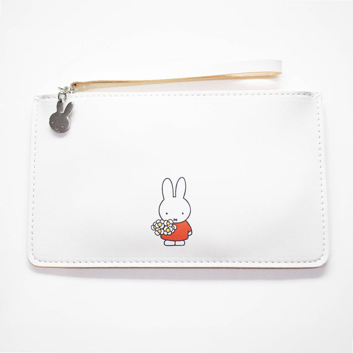 Miffy Flowers Pouch White