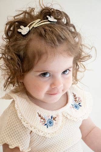 Miffy White Hair Clip Duo