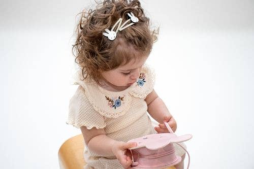 Miffy White Hair Clip Duo