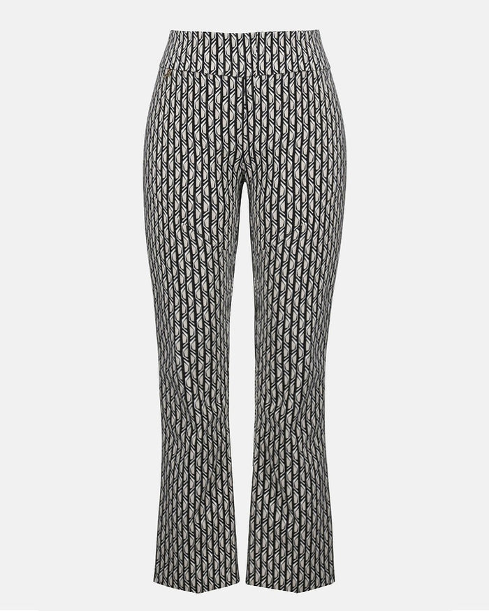 Millennium Print Straight Leg Pull-On Pants - Joseph Ribkoff