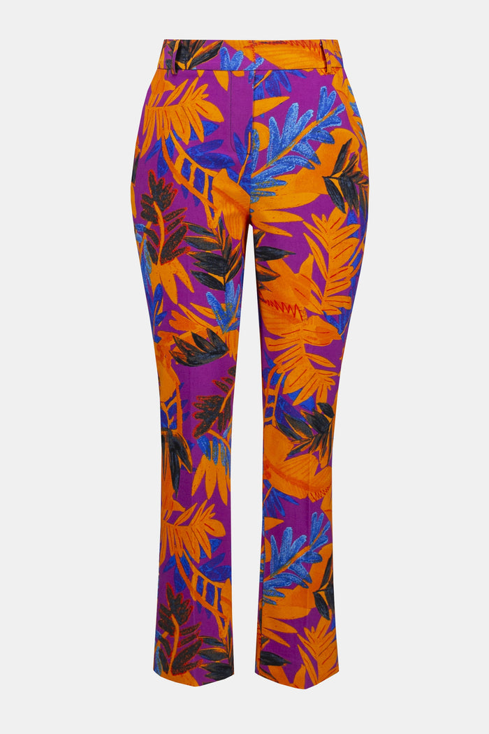 Millennium Tropical Print Straight Leg Pants - Joseph Ribkoff