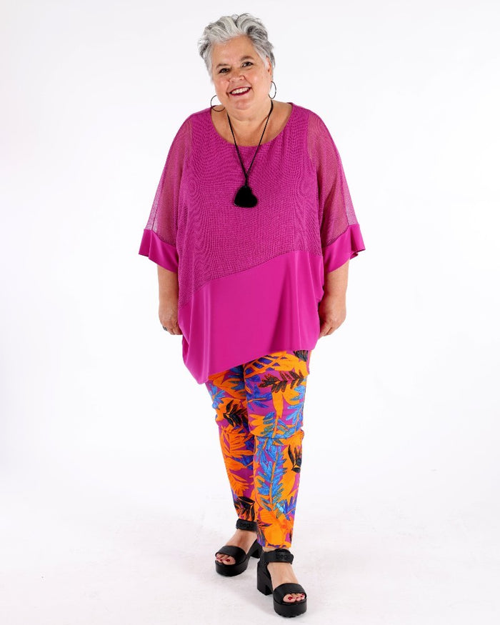 Millennium Tropical Print Straight Leg Pants - Joseph Ribkoff