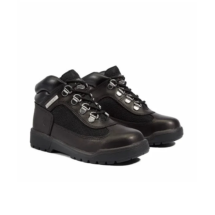 Mixed-Media Field Boots GS 'Black Nubuck'