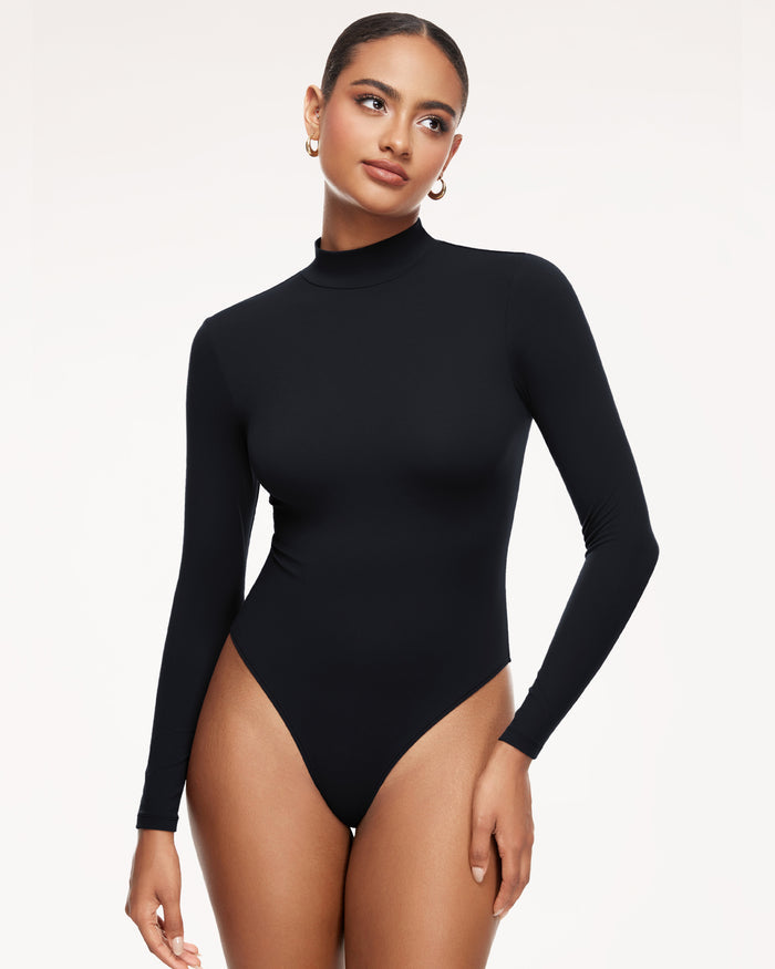 Mock Neck Long Sleeve Bodysuit