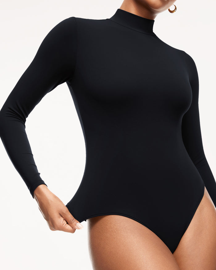 Mock Neck Long Sleeve Bodysuit