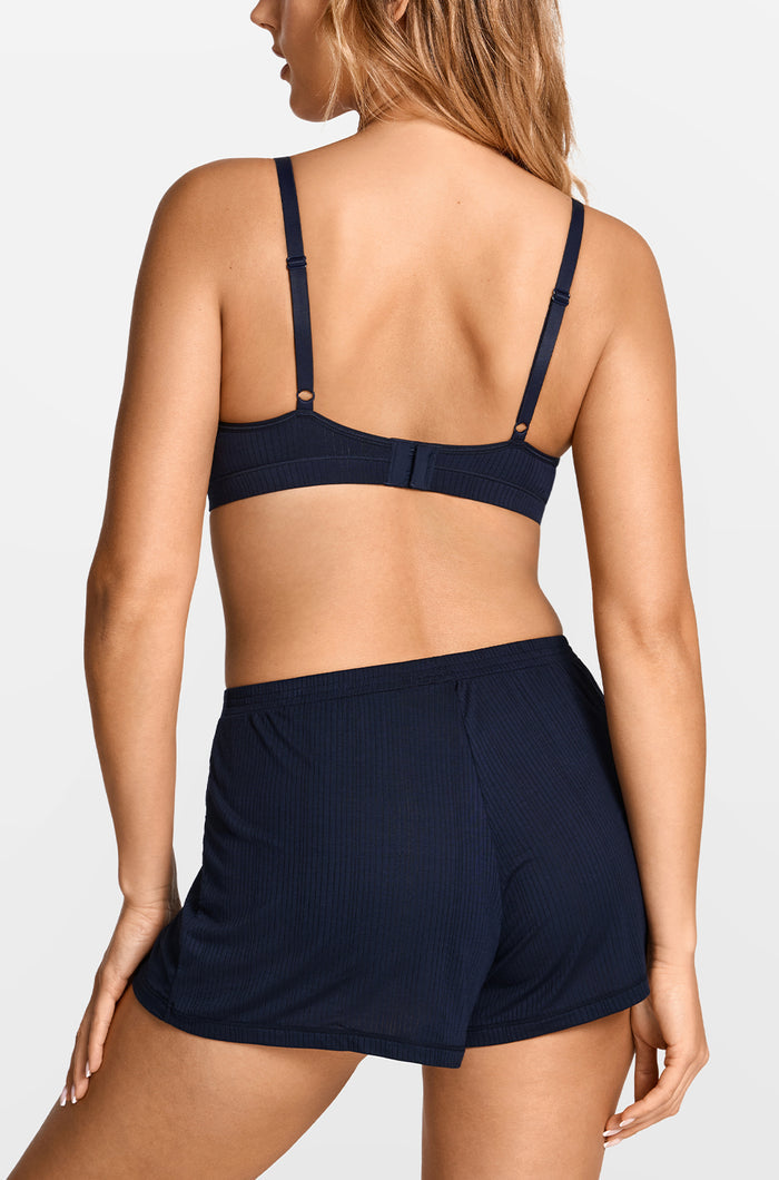 Modal Ribbed Relaxed Shorts