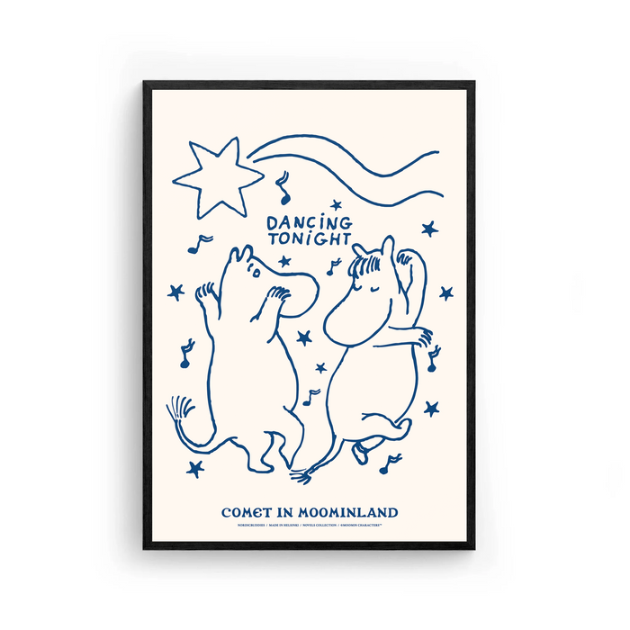 Moomin Novels Dancing Poster