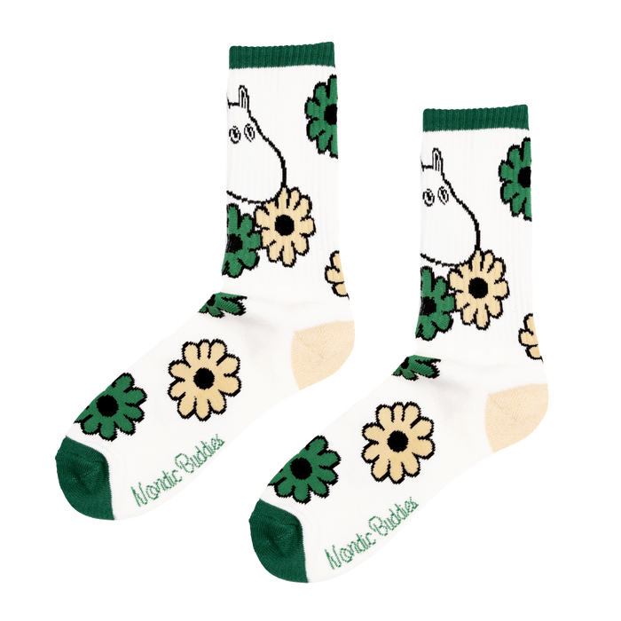 Moomintroll Flowers Men's Retro Socks