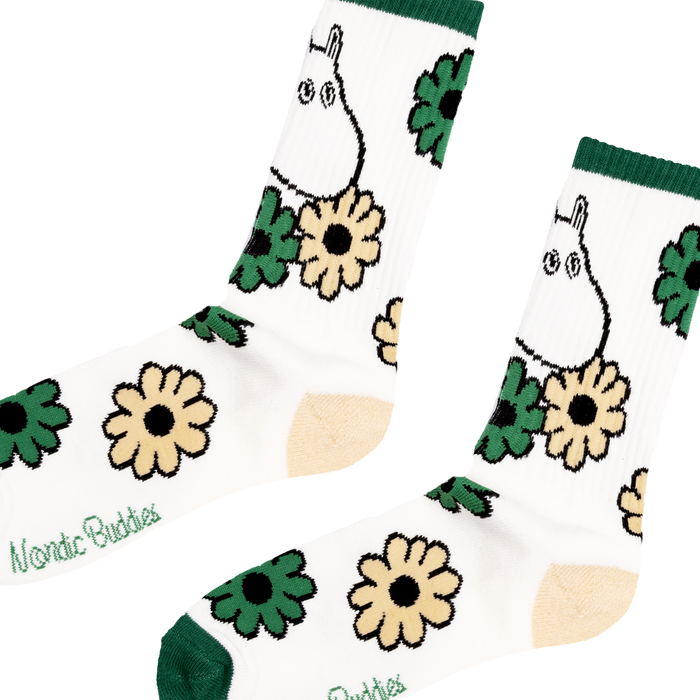 Moomintroll Flowers Men's Retro Socks