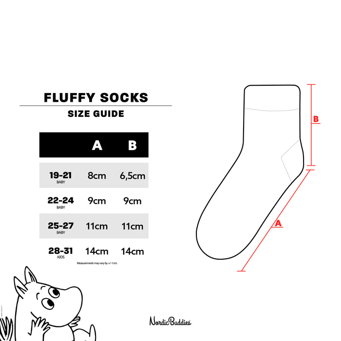 Moomintroll Fluffy Kids Socks