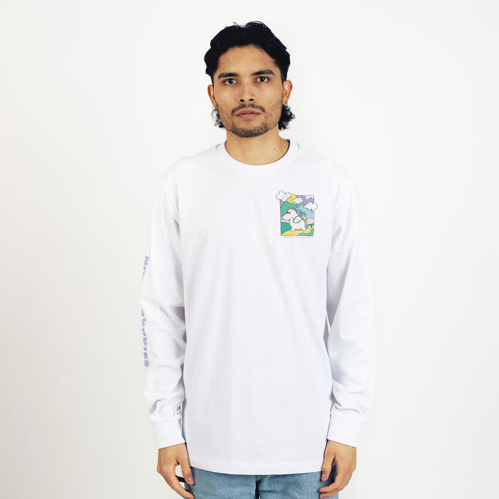 Moomintroll's Adventure Long Sleeve Shirt With Cuffrib Unisex