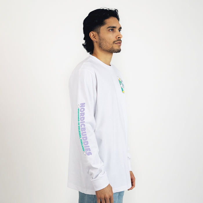 Moomintroll's Adventure Long Sleeve Shirt With Cuffrib Unisex