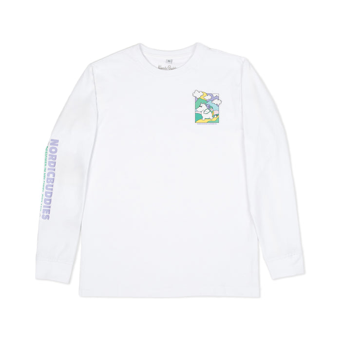 Moomintroll's Adventure Long Sleeve Shirt With Cuffrib Unisex