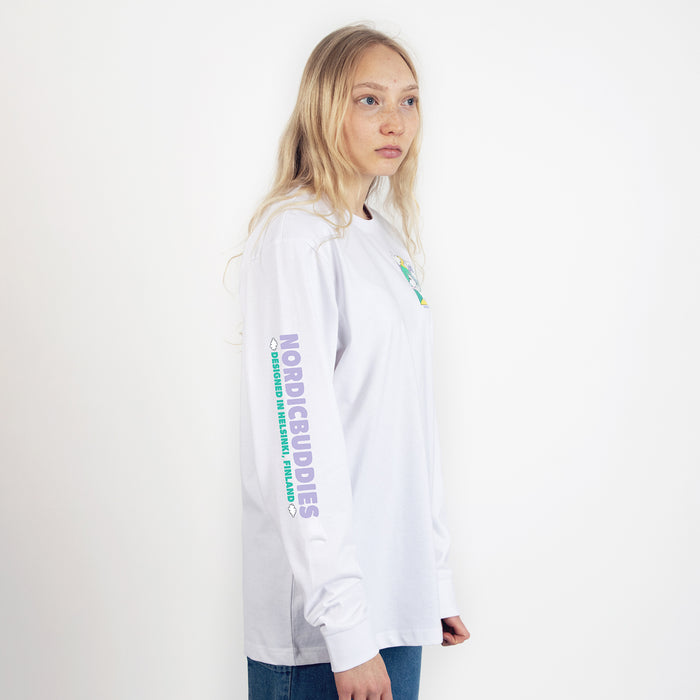 Moomintroll's Adventure Long Sleeve Shirt With Cuffrib Unisex
