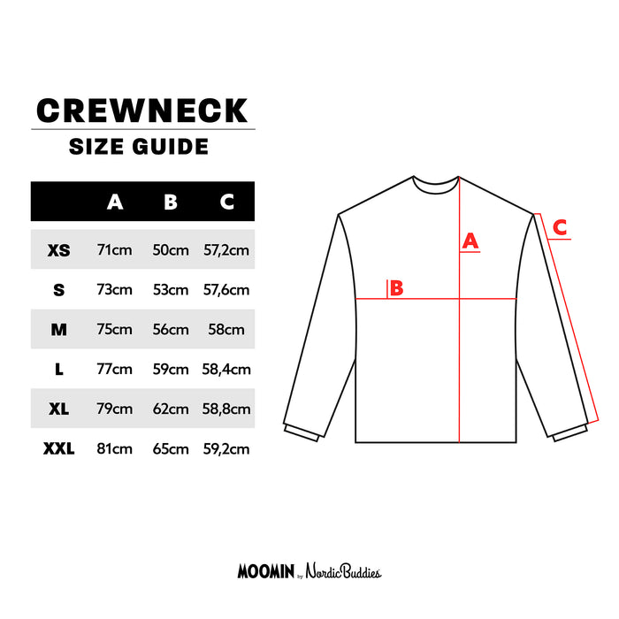 Moomintroll's Flower Crewneck College Unisex
