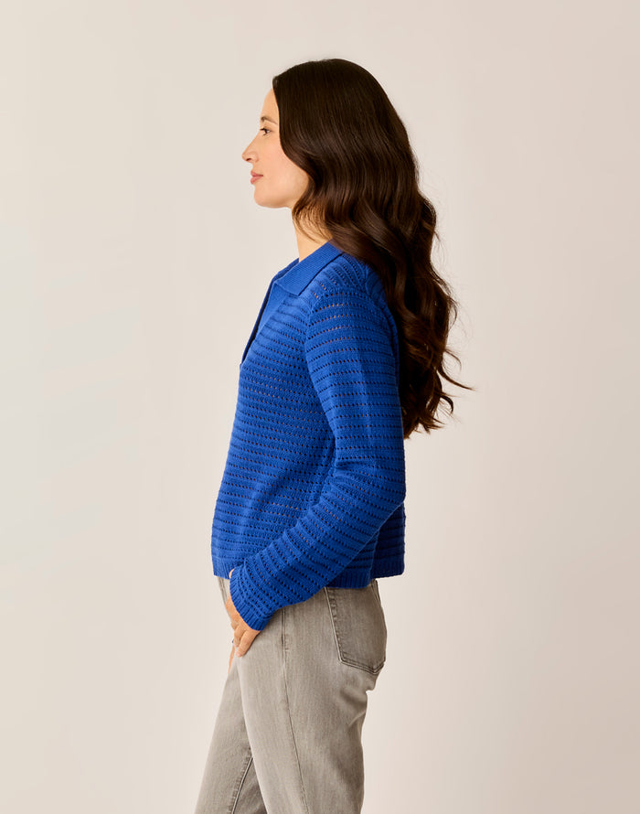 Morgan Polo Sweater: Capri