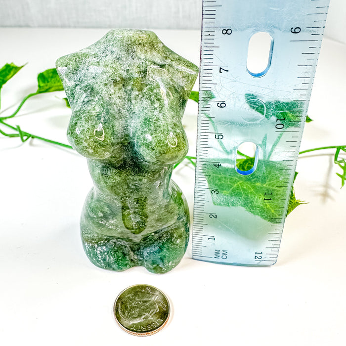 Moss Agate Goddess Body (58G)