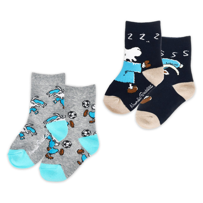 Mr. Clutterbuck Kids Socks, Double Pack