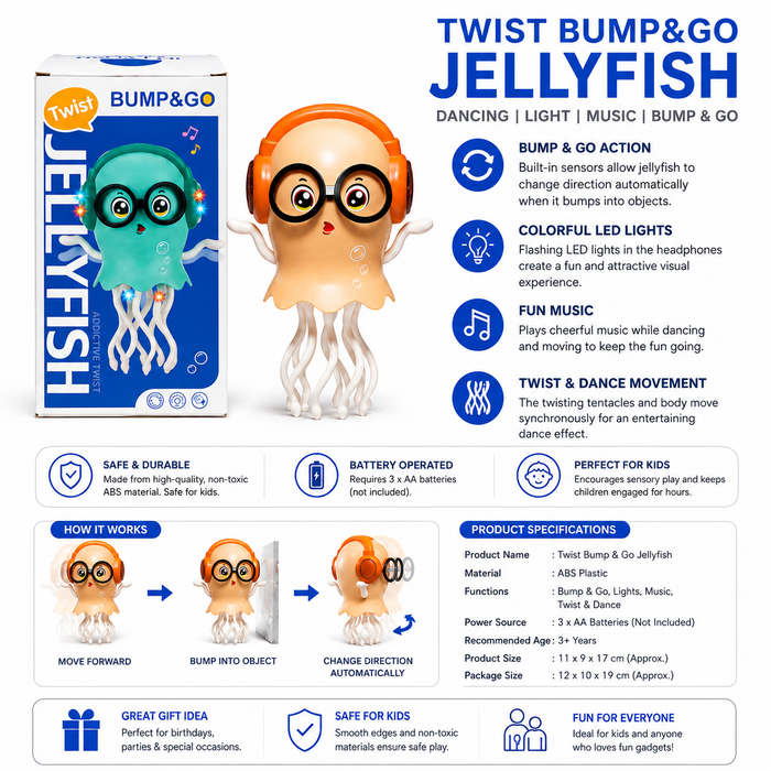 Musical Dancing Jellyfish Toy - Musical Dancing