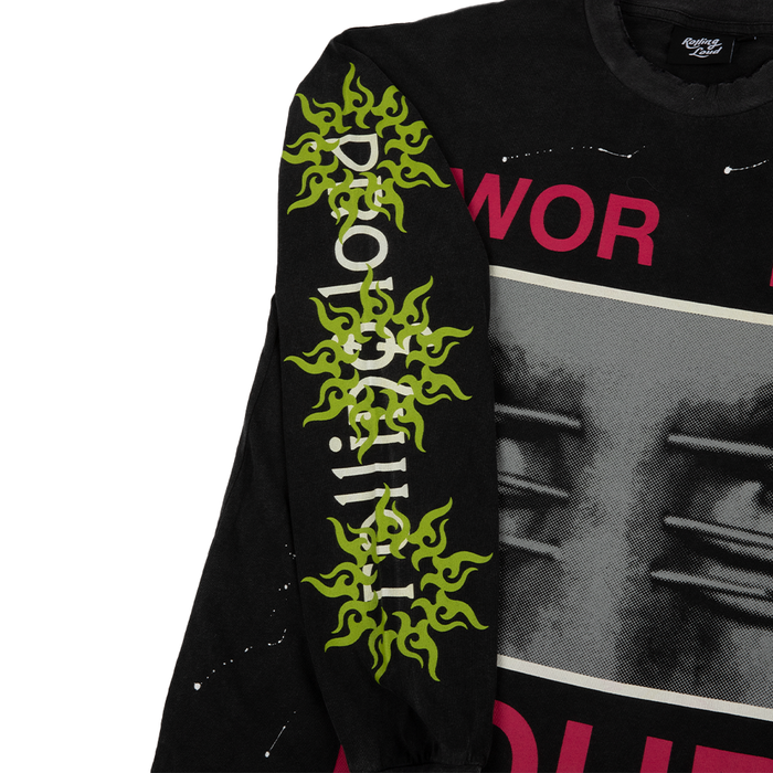 Nailhead Longsleeve 'Washed Black'