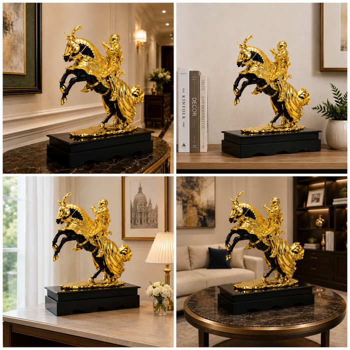 Napoleon warrior  Horse Decorative Showpiece
