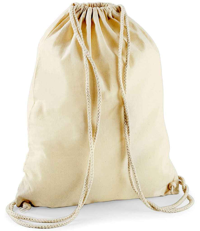 Natural Canvas drawstring bag
