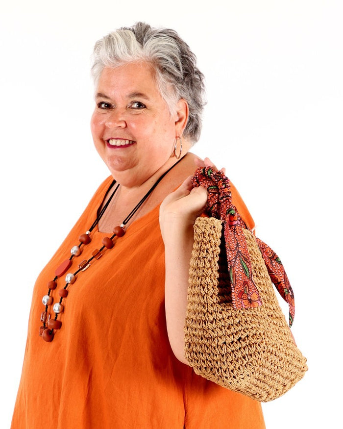 Natural fabric handbag - Balaboosté