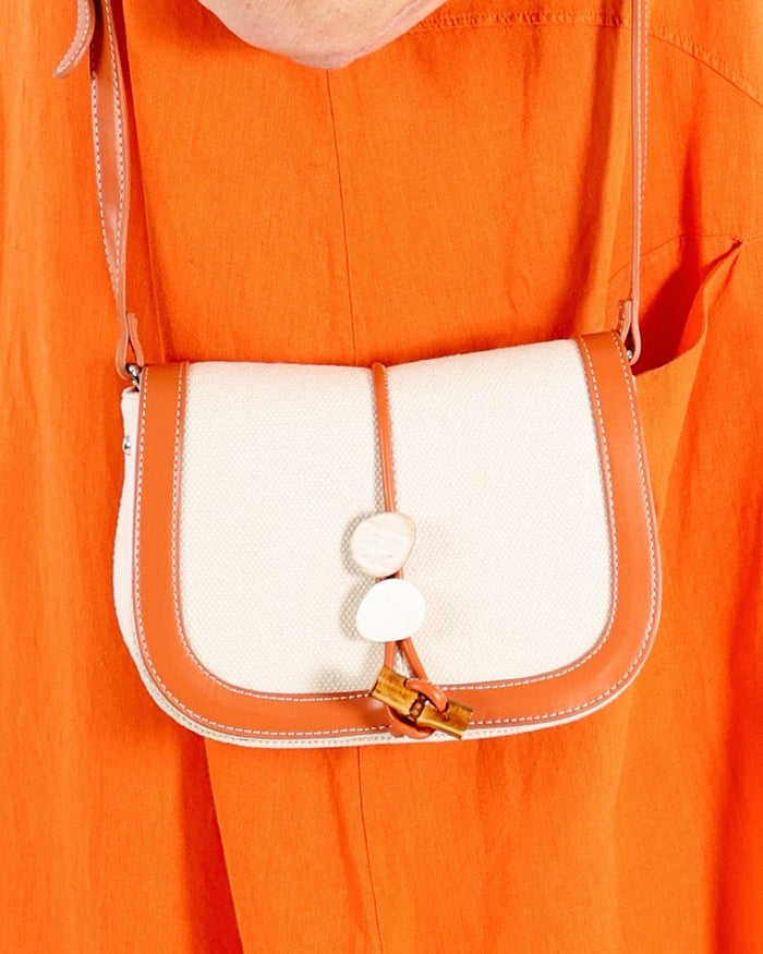 Natural fabric shoulder bag - Balaboosté