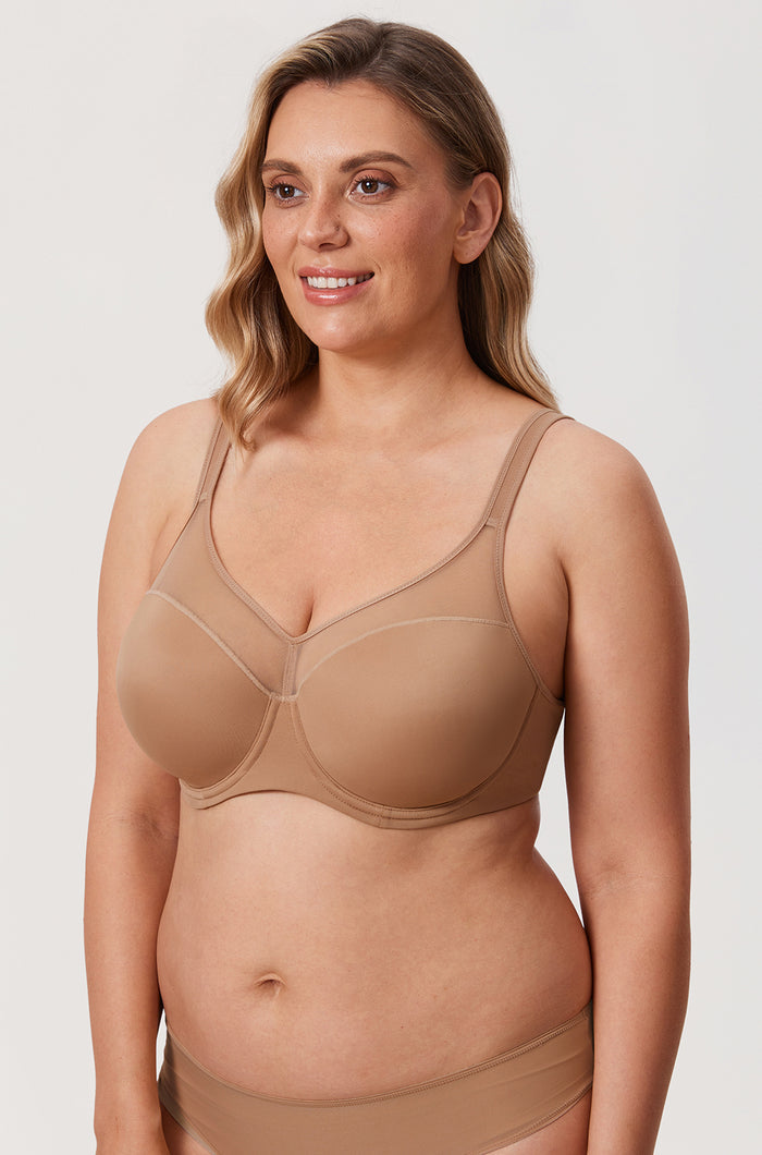 Women's Natural Shape T-shirt Bra Gravel Beige