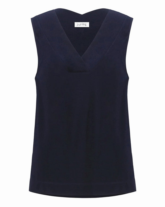 Navi Silky Knit Sleeveless Top - Joseph Ribkoff