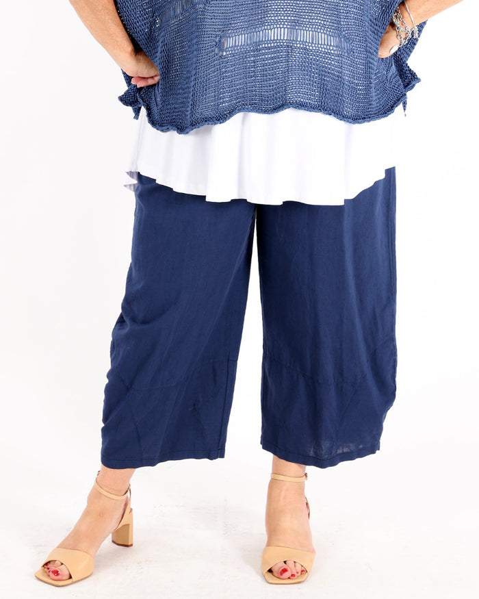 Navy Blue Pants Noggia - G!Ozé