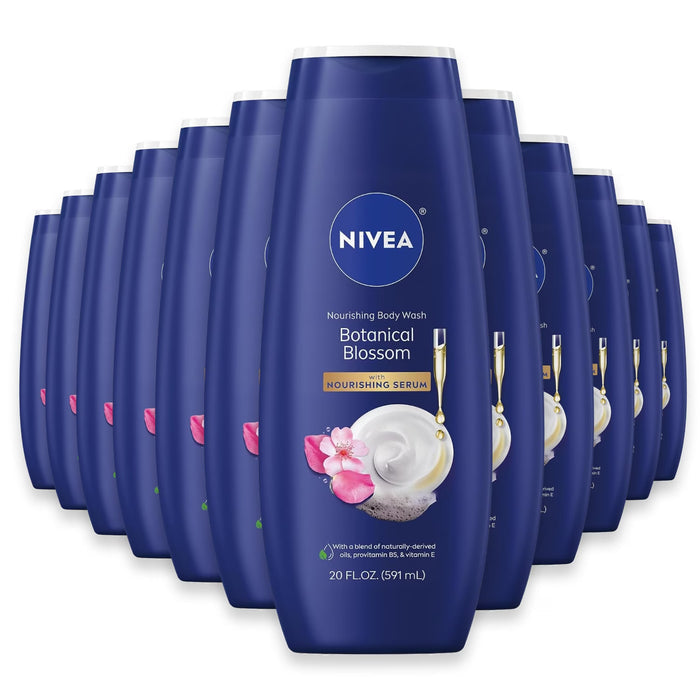 NIVEA Nourishing Botanical Blossom Body Wash - 20 oz - 12 Pack