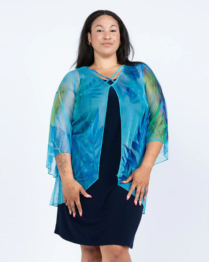 Oasis Criss Cross Overlay - Black LABB