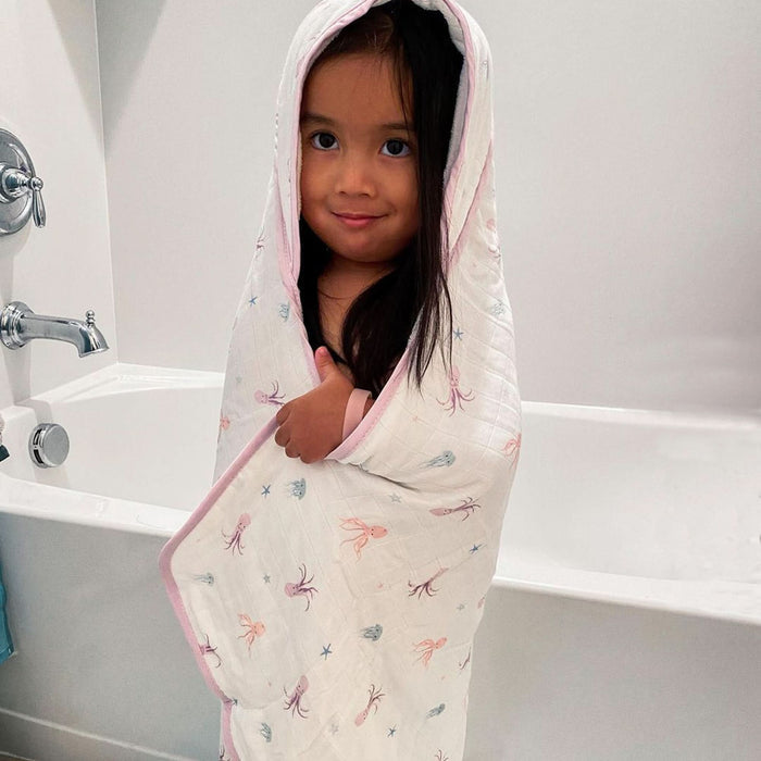 octopus hooded towel set