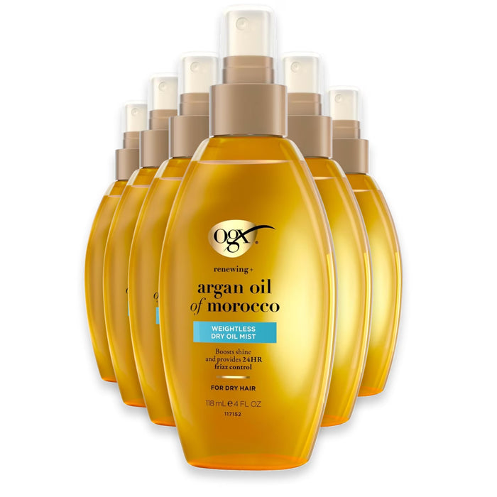 OGX Renewing + Argan Oil of Morocco Hair Oil Spray - 4 oz - 6 Pack